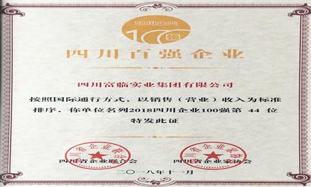 008PG国际集团连续十年入围四川企业100强